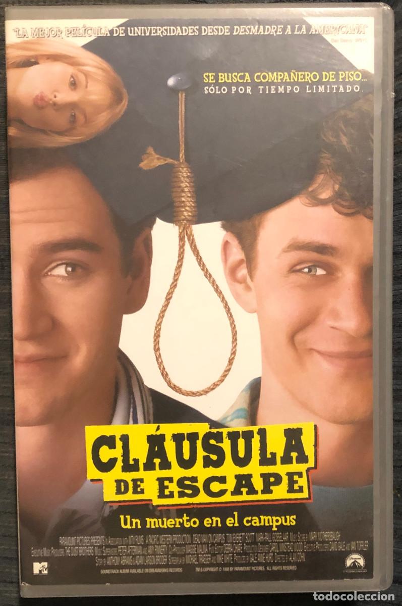 Cinema: 'Cl&aacute;usula de escape'. Comedia juvenil. Edici&oacute;n de videoclub del 2000. Caja grande. VHS original.