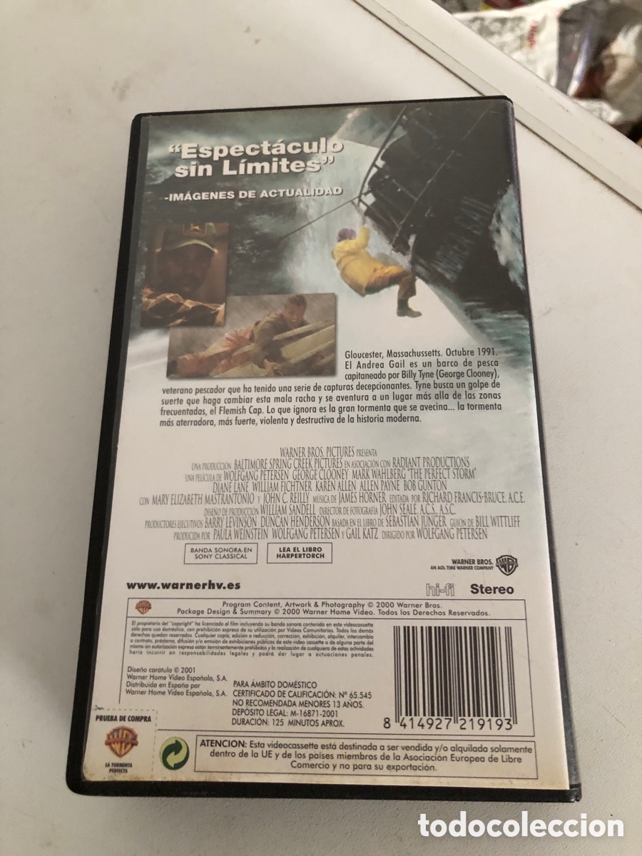 Cine: La Tormenta Perfecta Vhs - Foto 3