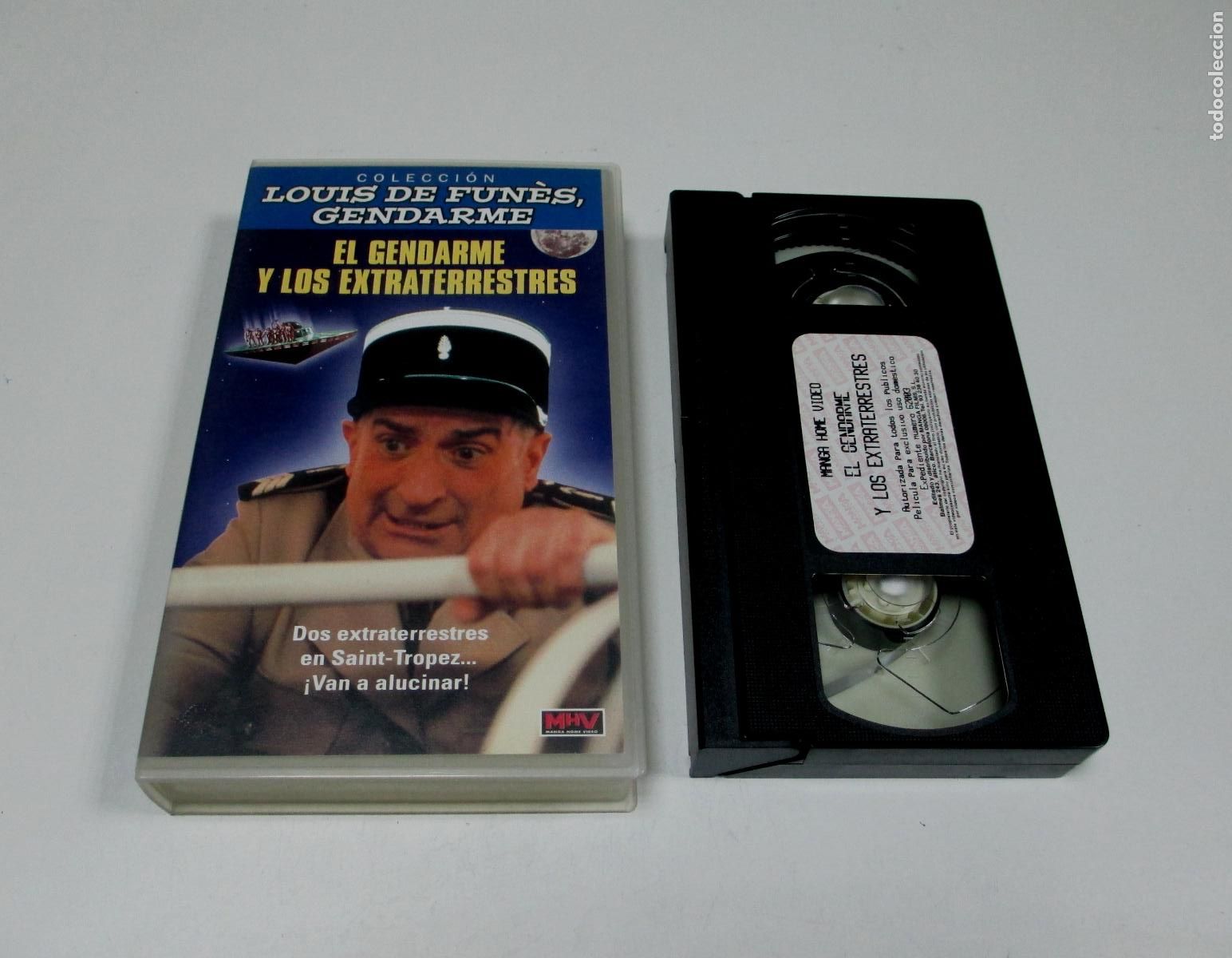 Cine: LOUIS DE FUN&Eacute;S, GENDARME- EL GENDARME Y LOS EXTRATERRESTRES -VHS- MHV 1979 MANGO FILMS MHV238