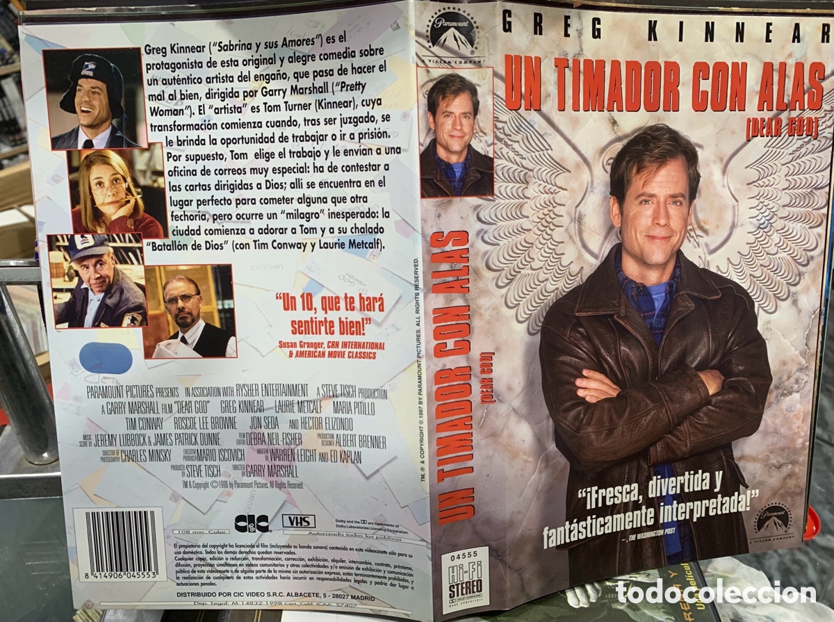 Cinema: Un timador con alas (Solo caratula original VHS)