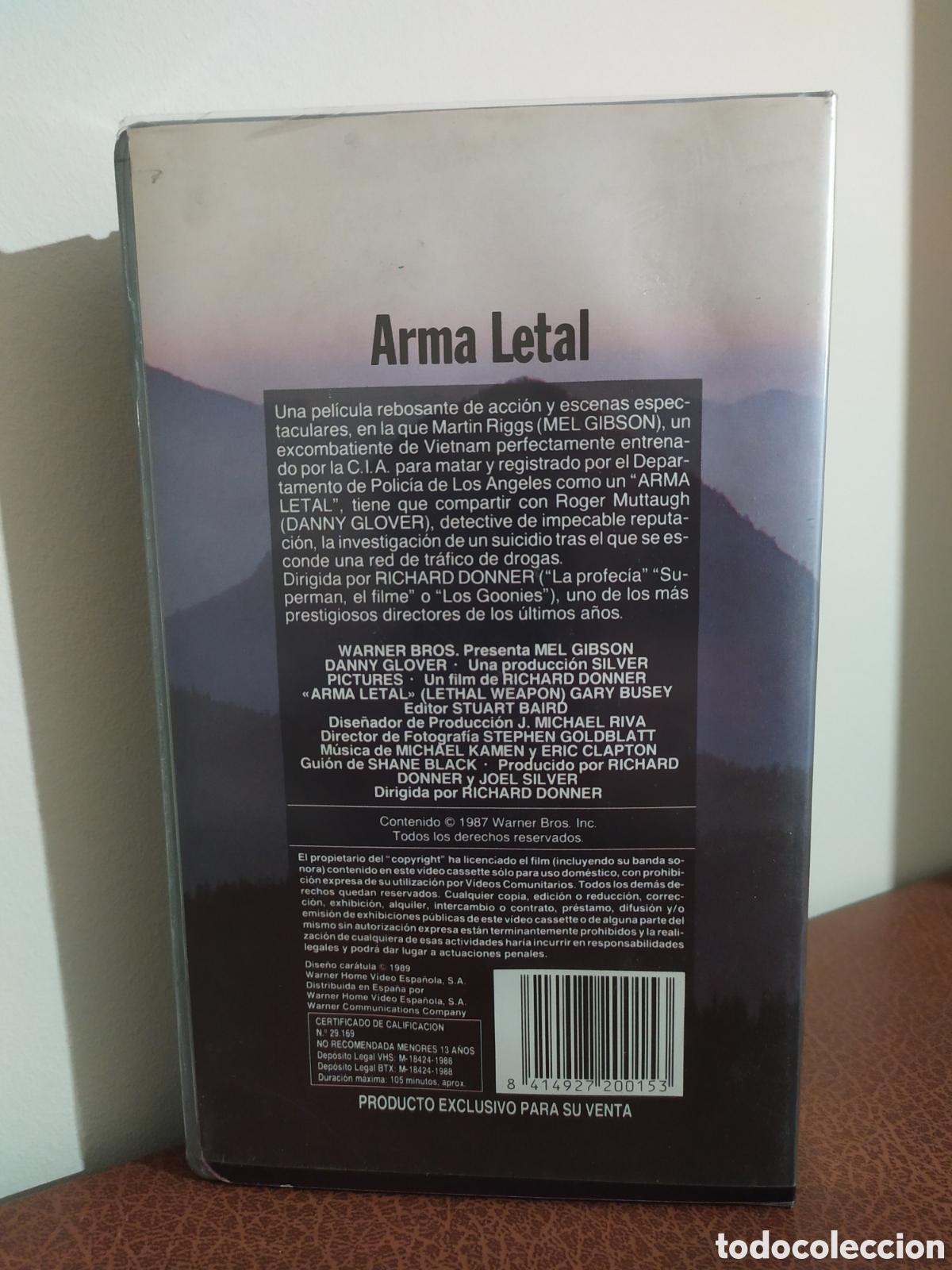 Cine: VHS ARMA LETAL. MEL GIBSON. - Foto 2