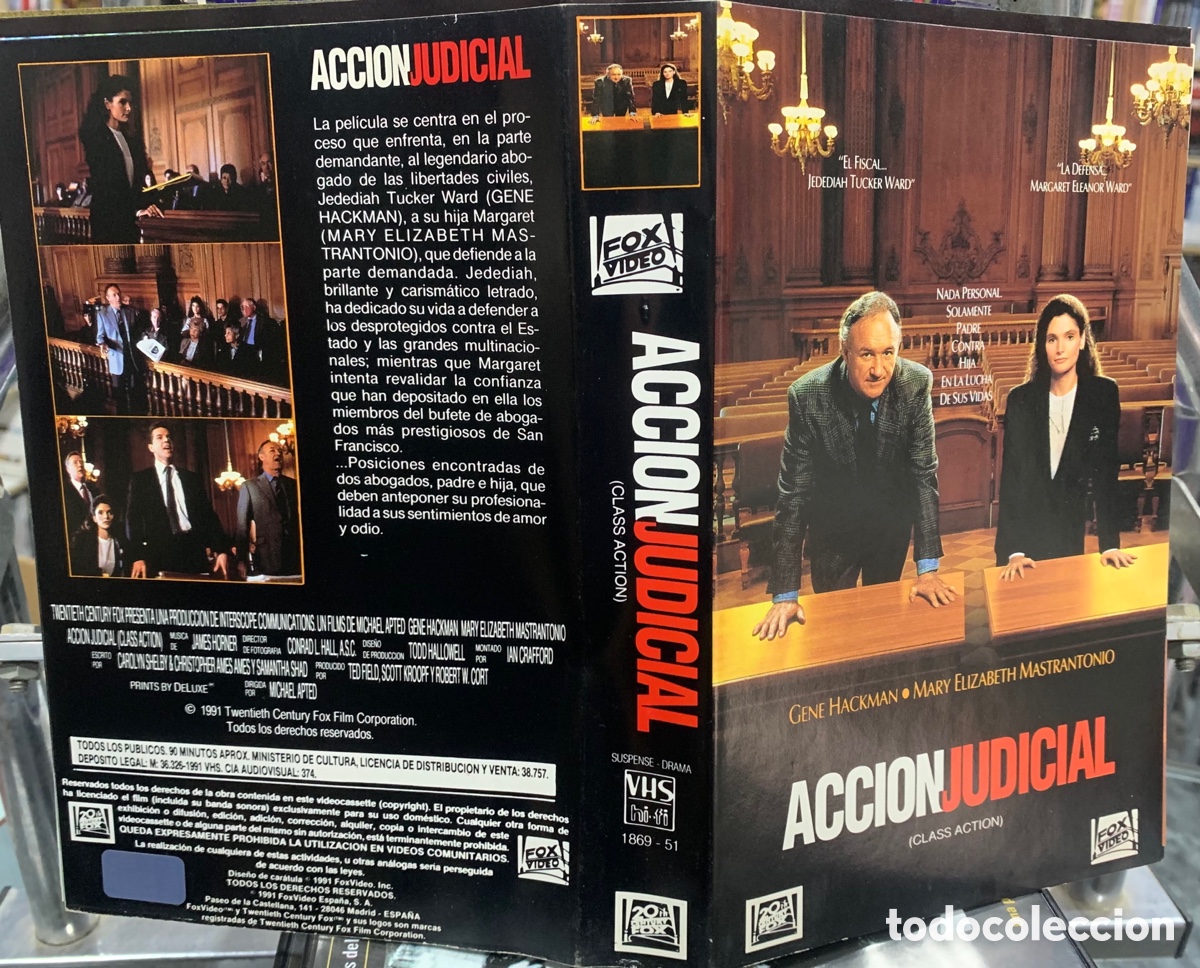 Cin&eacute;ma: Acciones Judicial (Solo caratula original VHS)
