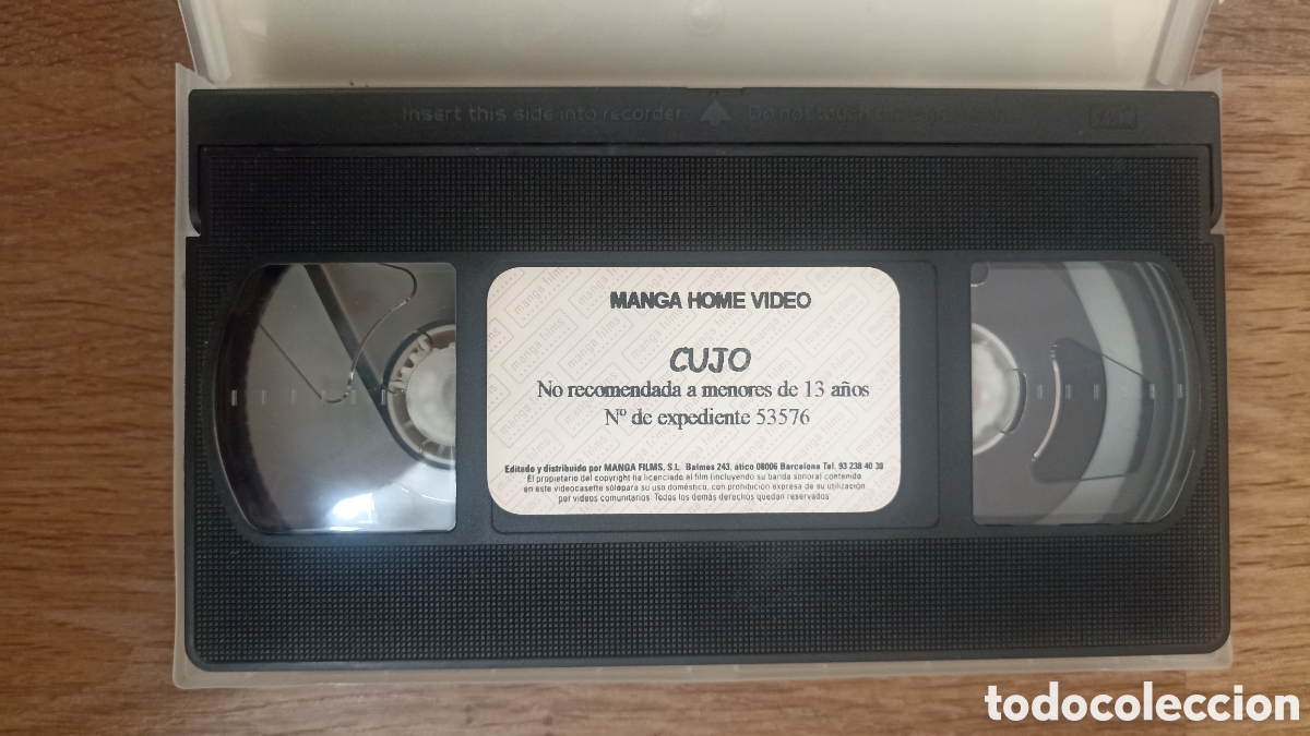 Cine: CUJO - STEPHEN KING - VHS 1983 - Foto 2