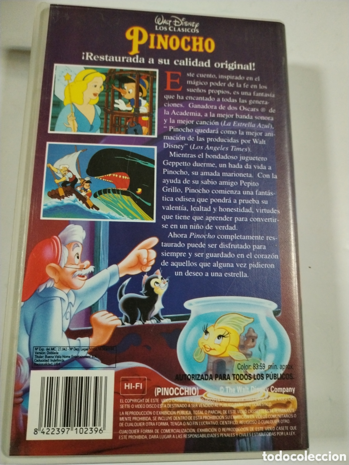 Cine: Pinocho. VHS - Foto 2