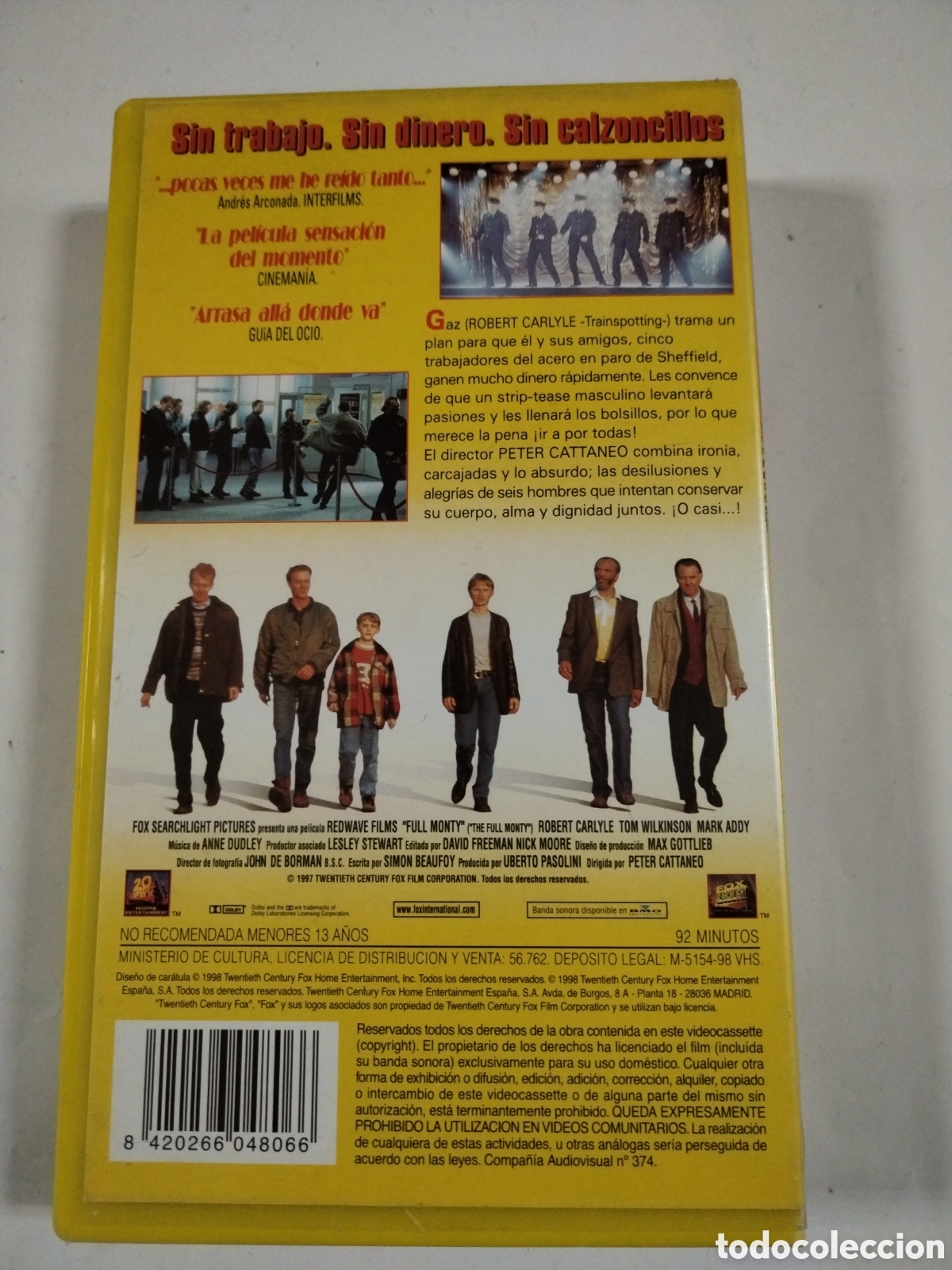 Cine: Full Monty. VHS - Foto 2