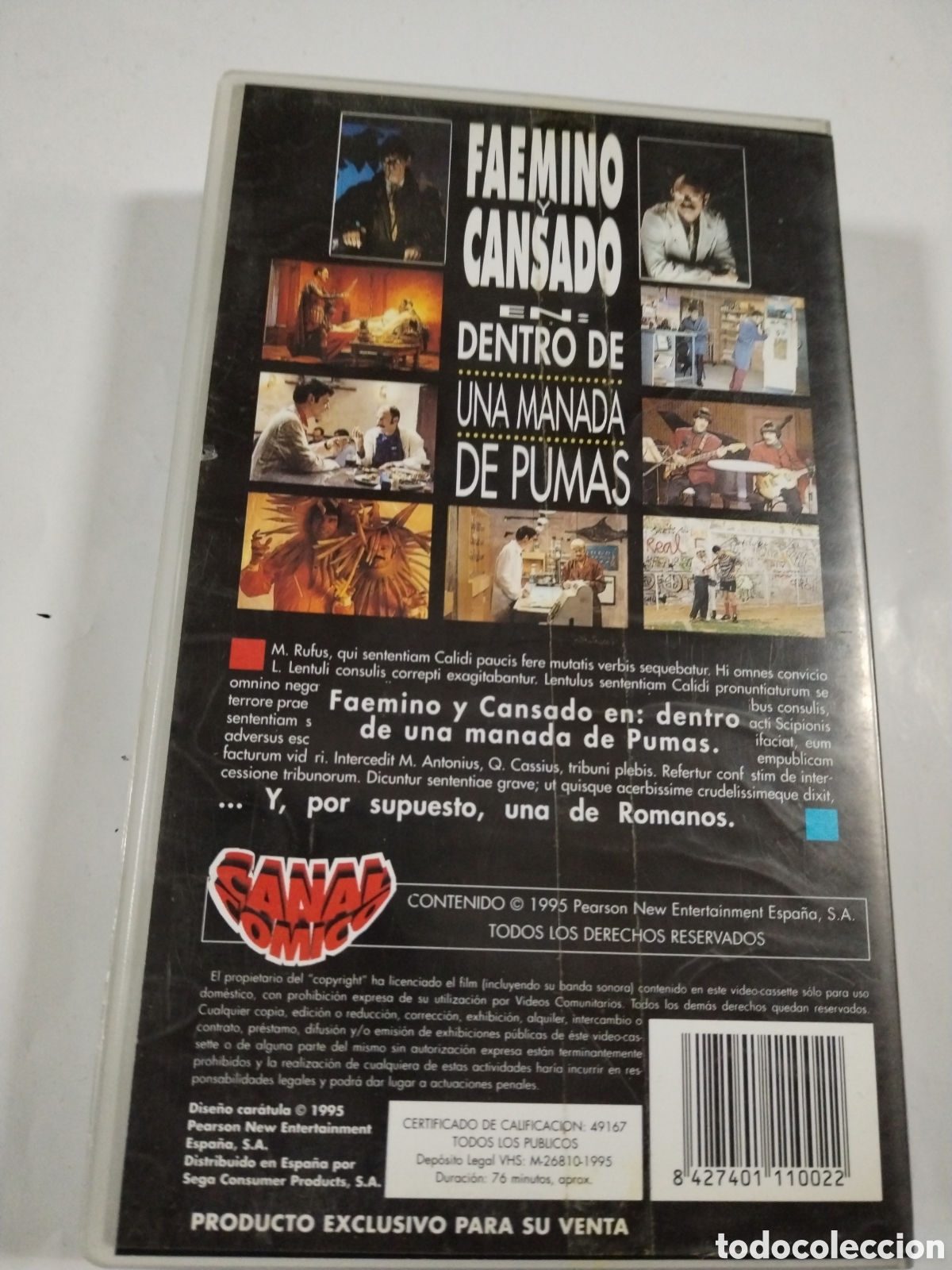 Cine: FAEMINO Y CANSADO. VHS - Foto 2
