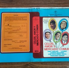 Cine: CARATULA VHS, BETA - CELOS AMOR Y MERCADO COMUN, TONI LEBLANC, CASSEN