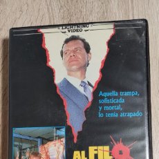 Cine: VHS - AL FILO DEL PODER - IVAR KANTS, SHEREE DA COSTA, ANNA M. MONTICELLI, HENRI SAFRAN - THRILLER