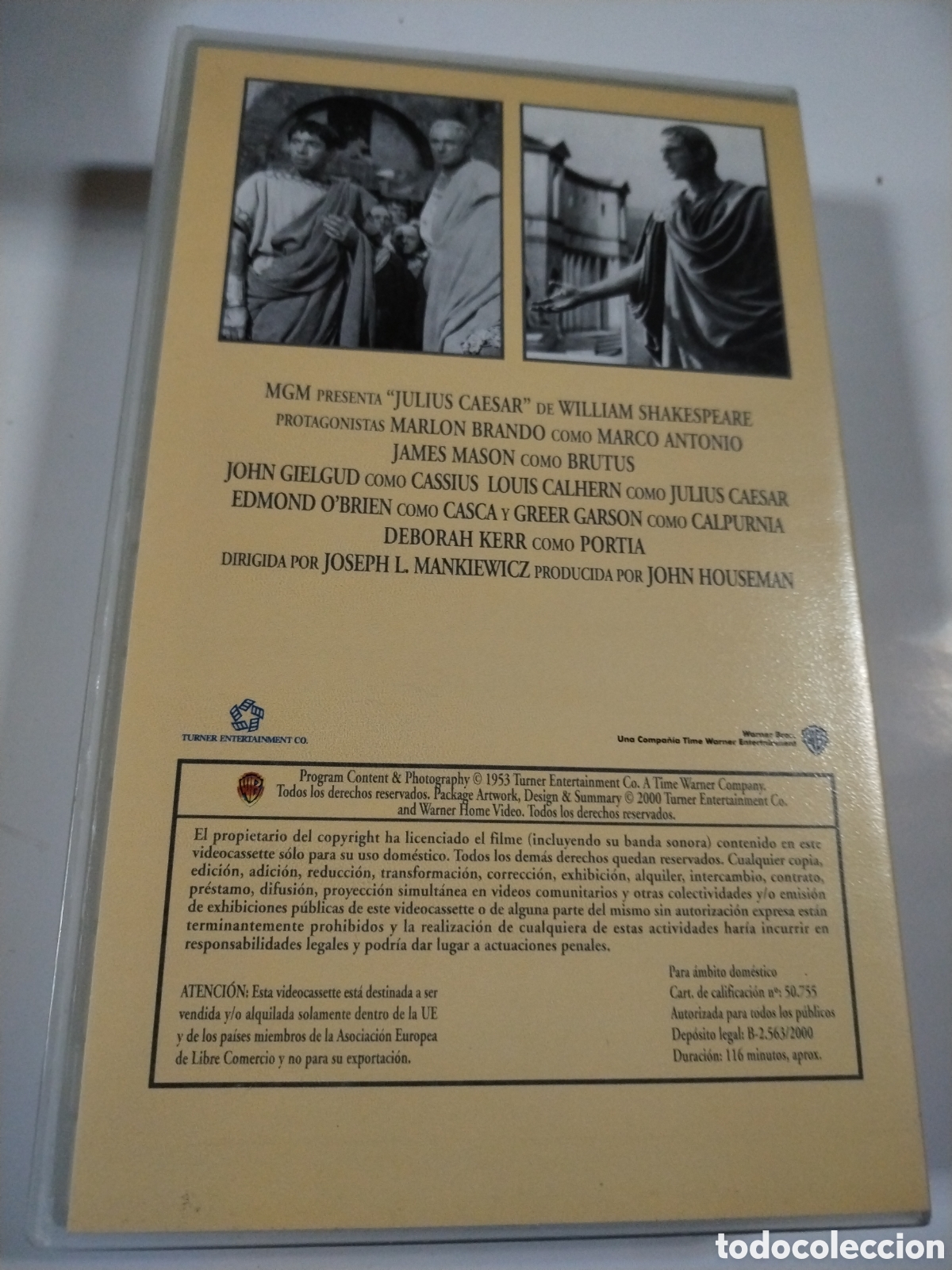Cine: Julio C&eacute;sar. VHS - Foto 2