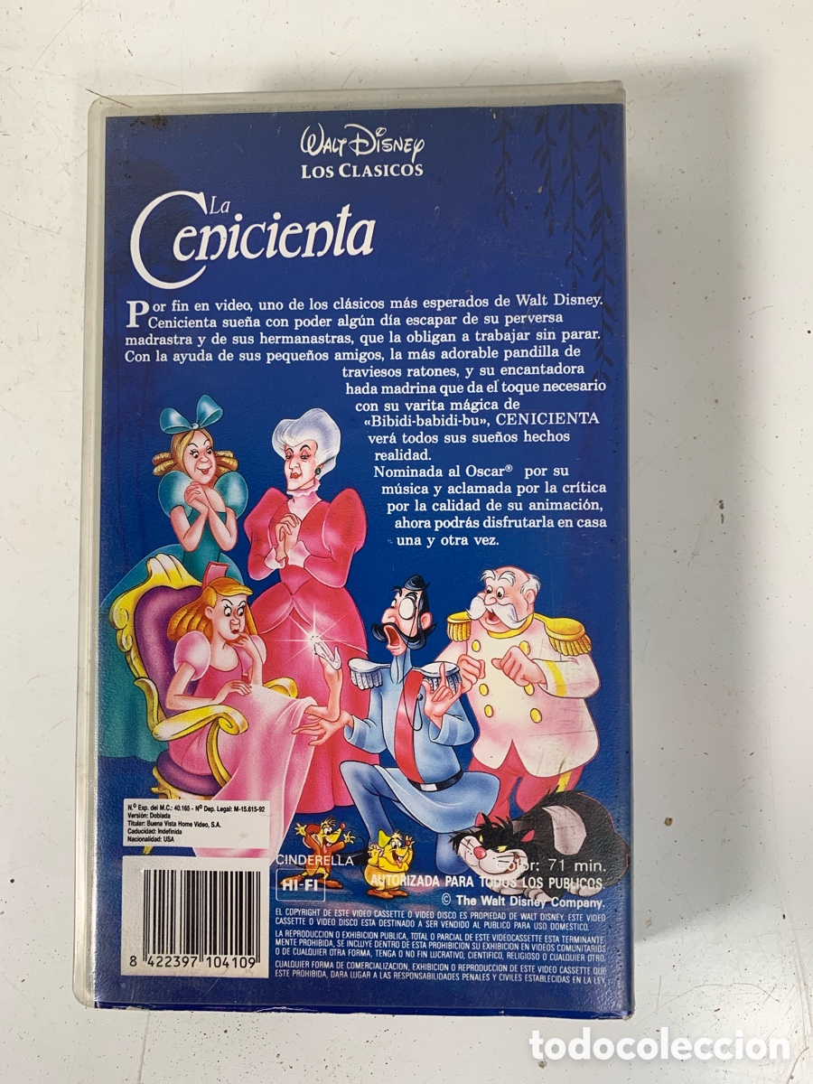 Cine: 01_ VHS La Cenicienta Disney - Foto 2