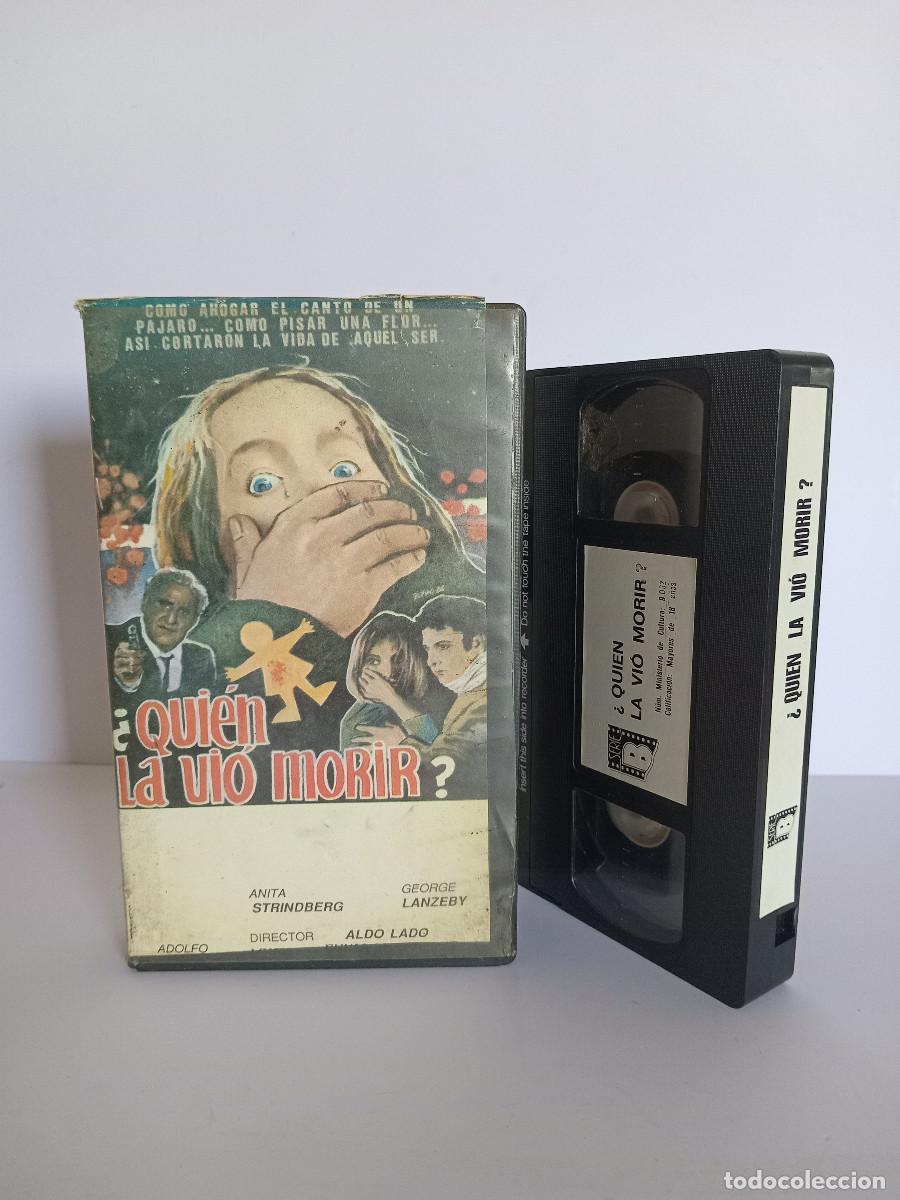 Cine: VHS QUIEN LA VIO MORIR - ANITA STRINDBERG GEORGE LAZENBY ALDO LADO Giallo Terror