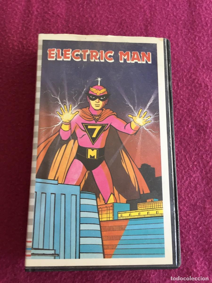Cine: ELECTRIC MAN / ANDROIDE 337 - SUPER RAREZA ANIME DIBUJOS, 1977 TIPO MAZINGER Z - VHS