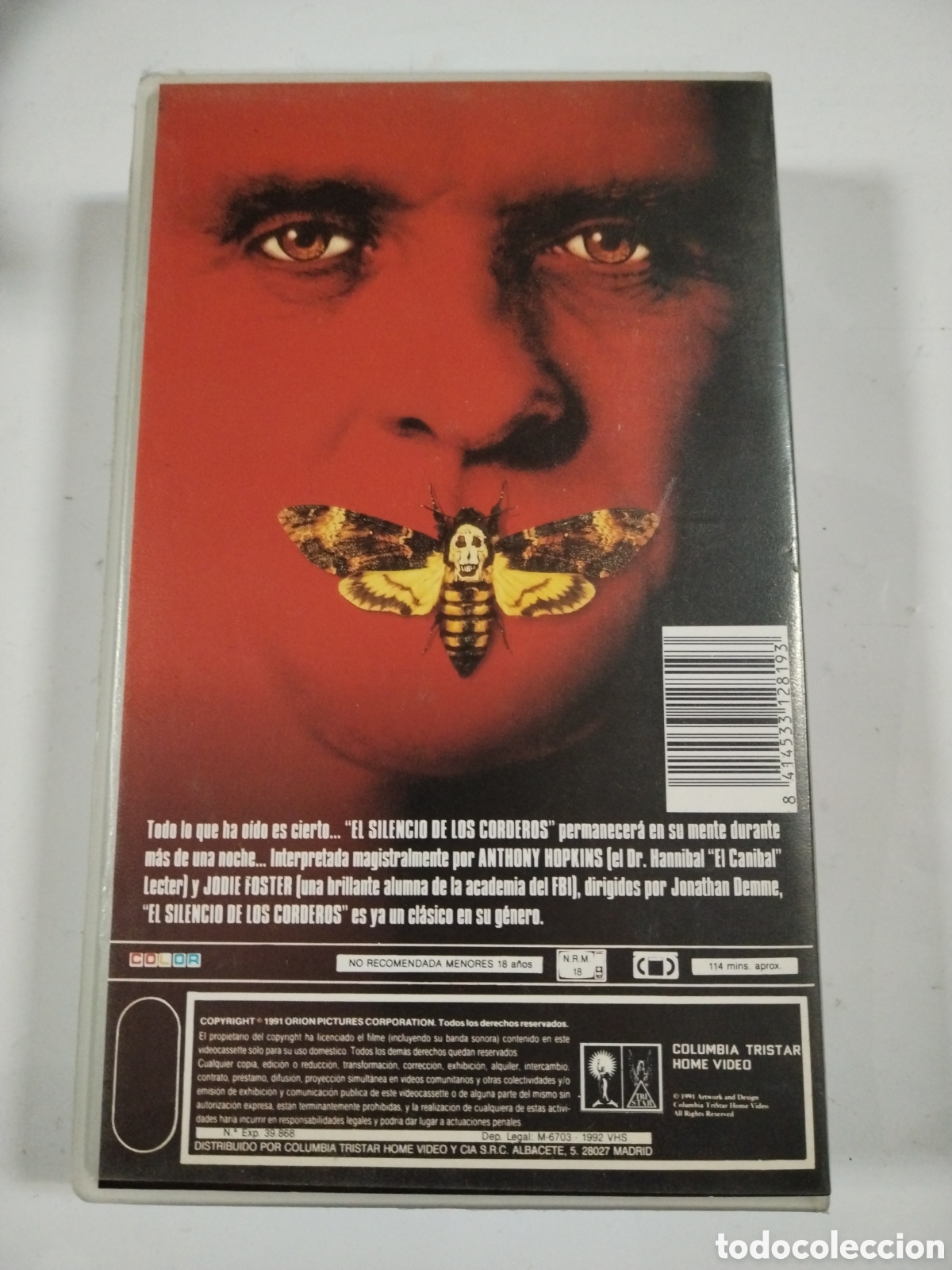 Cine: El silencio de los corderos. VHS - Foto 2