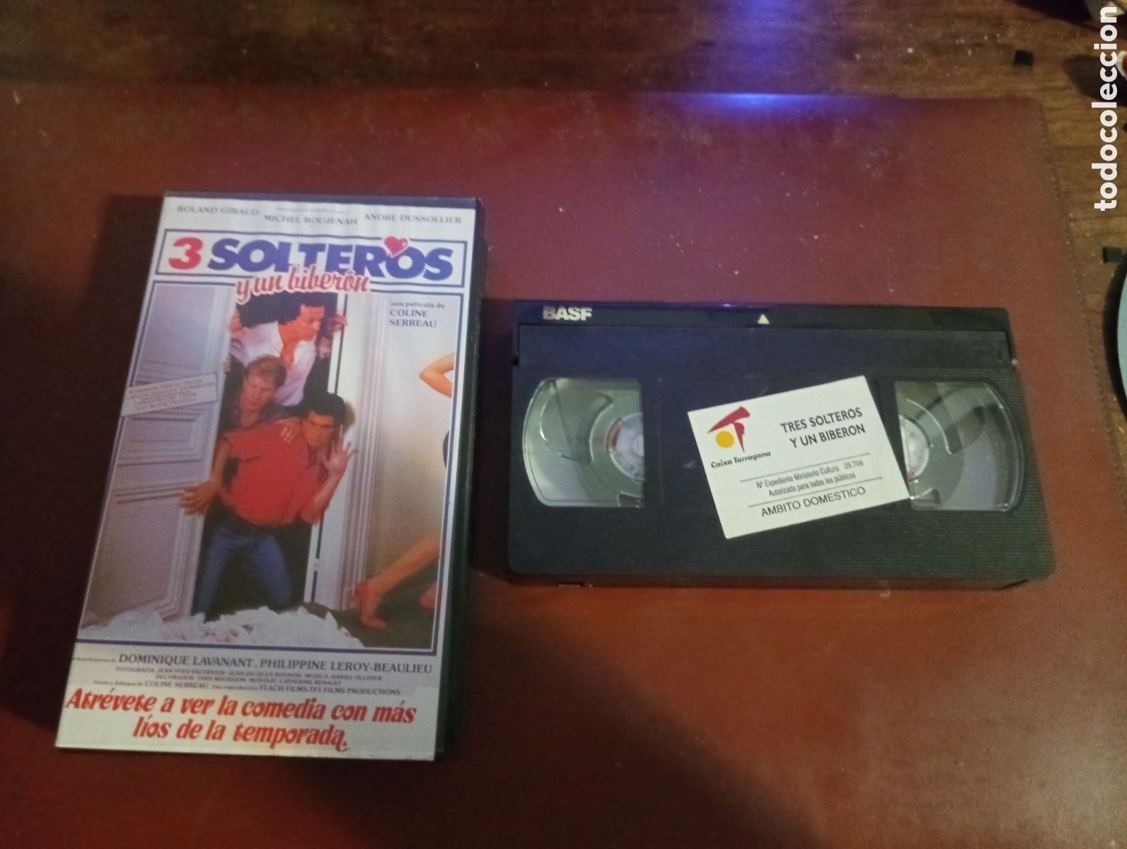 Cine: VHS 3 solteros y un biber&oacute;n - Foto 1