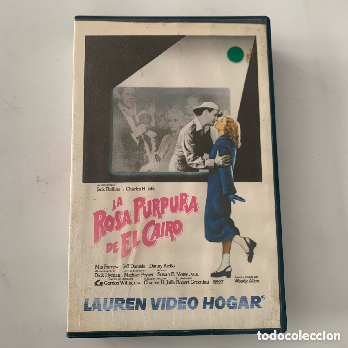 Cin&eacute;ma: Antigua pel&iacute;cula de videoclub vhs la rosa purpura de el cairo