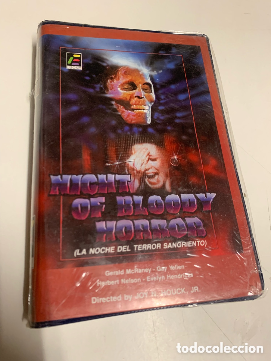 Cine: Pel&iacute;cula de VHS la noche del terror sangriento NUEVA PRECINTADA