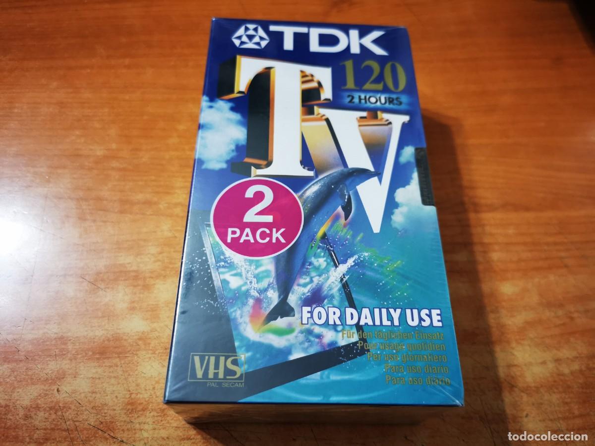 Cine: PACK 2 CINTAS PRECINTADAS VHS TDK VIRGEN HS 120 2 HORAS