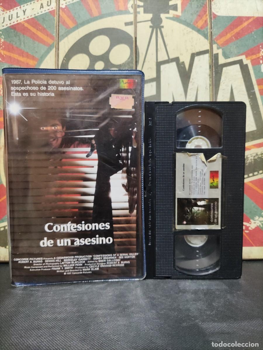 Cinema: L15 VHS CG 744 Confesiones de un asesino - Robert A. Burns, Dennis Hill, Berkeley Garrett