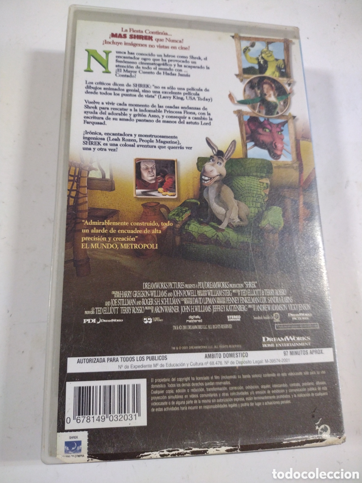 Cine: Shrek. Dreamworks. VHS - Foto 2