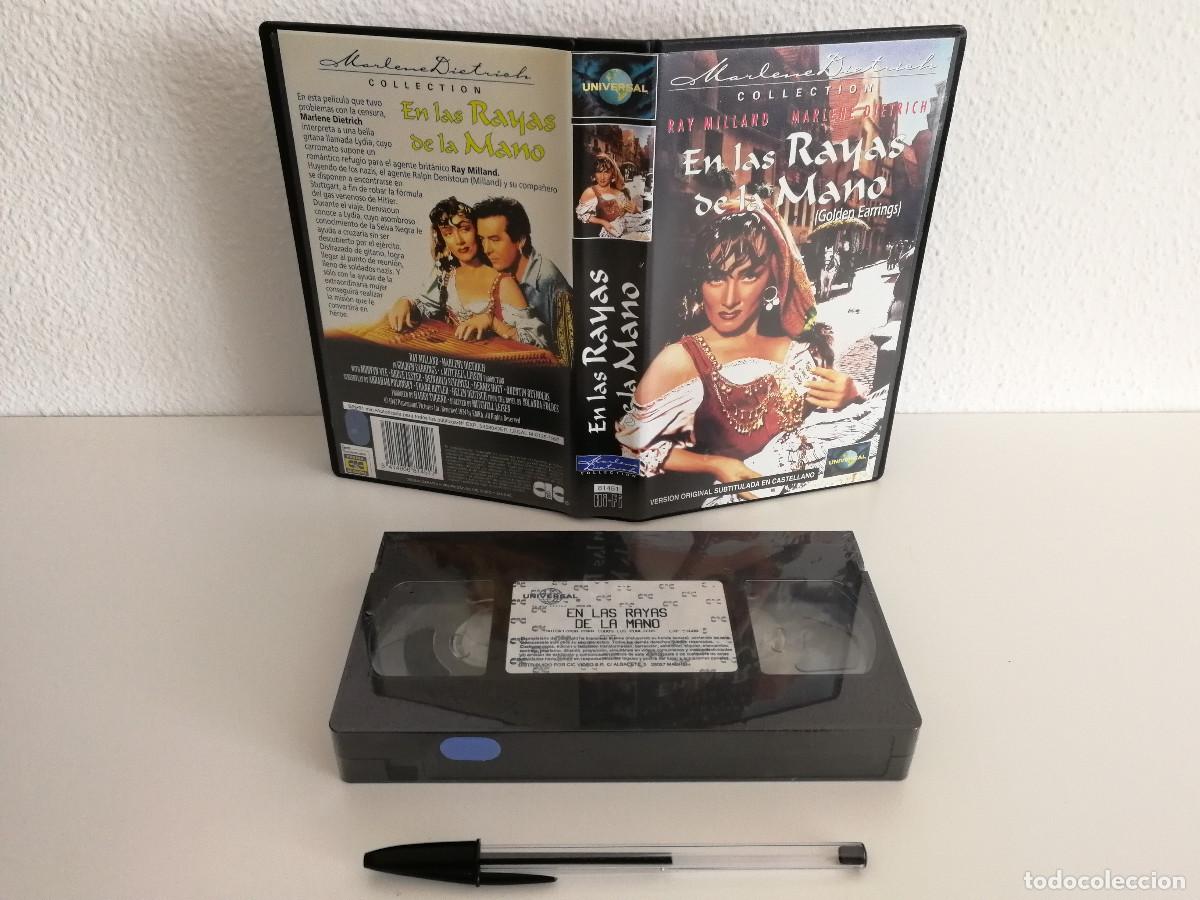 Cine: VHS ORIGINAL - EN LAS RAYAS DE LA MANO - MARLENE DIETRICH - Foto 1