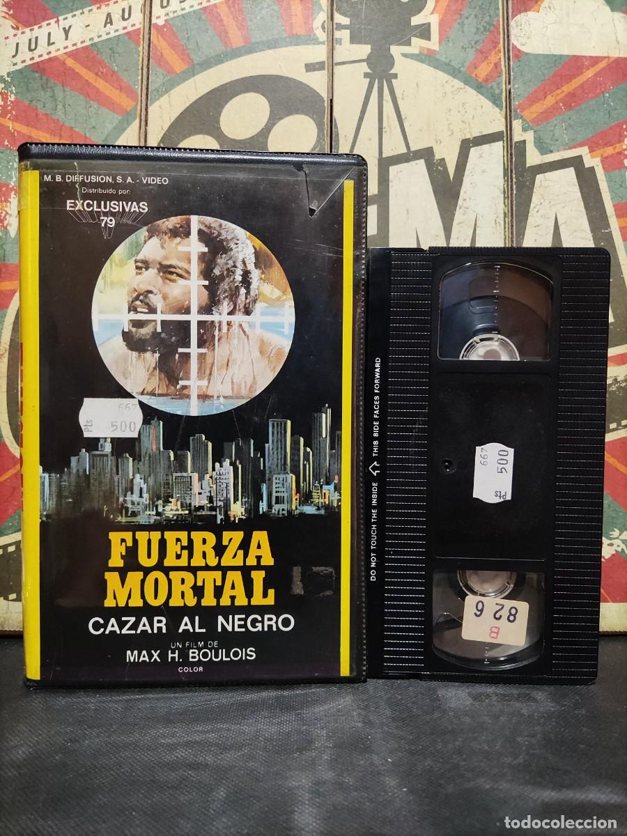 Cine: VHS CG 786 Fuerza mortal Cazar al negro
