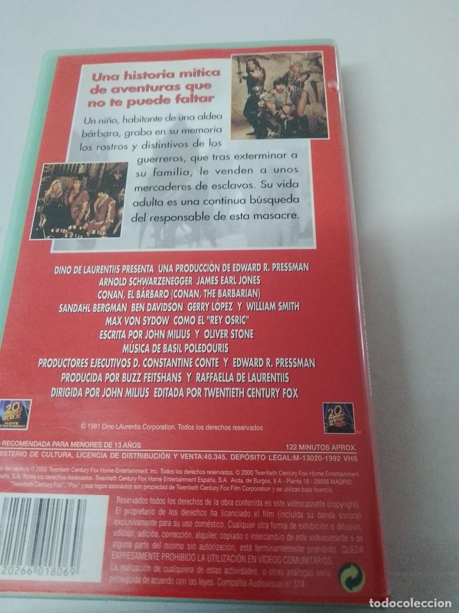 Cine: Conan el b&aacute;rbaro vhs - Foto 2