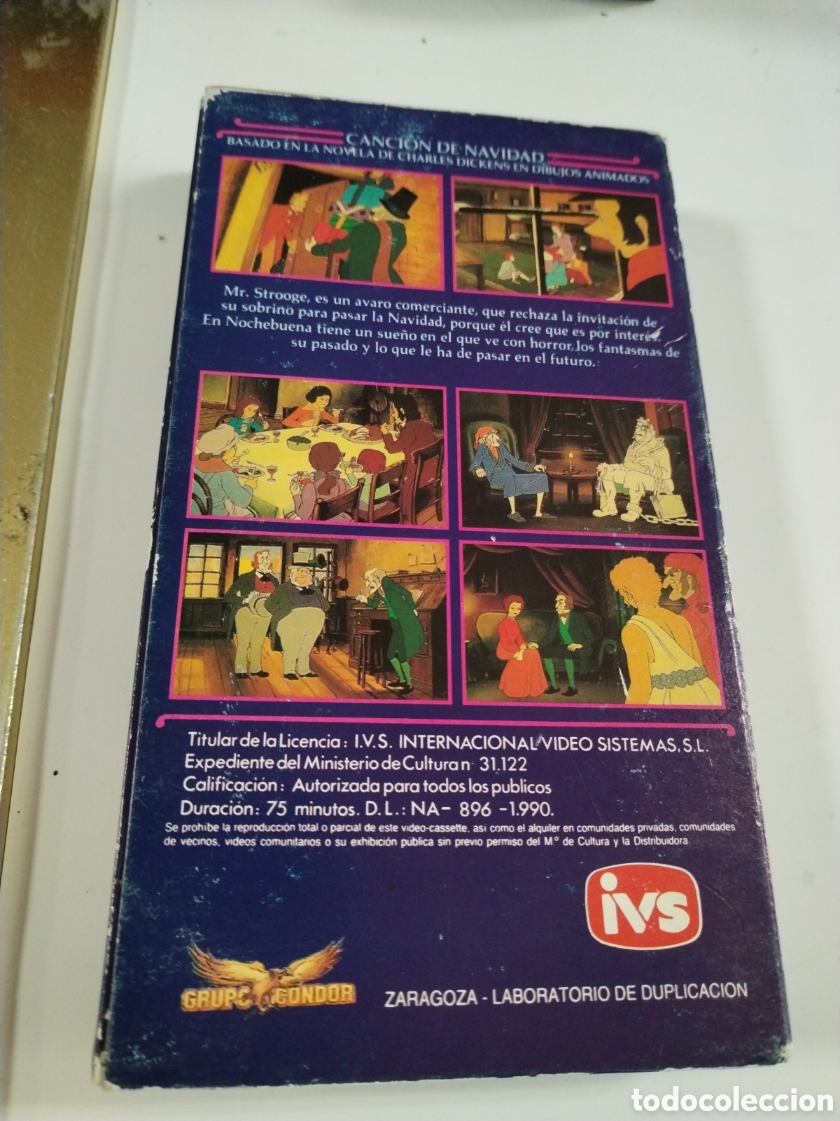 Cine: CANCION DE NAVIDAD. VHS - Foto 2
