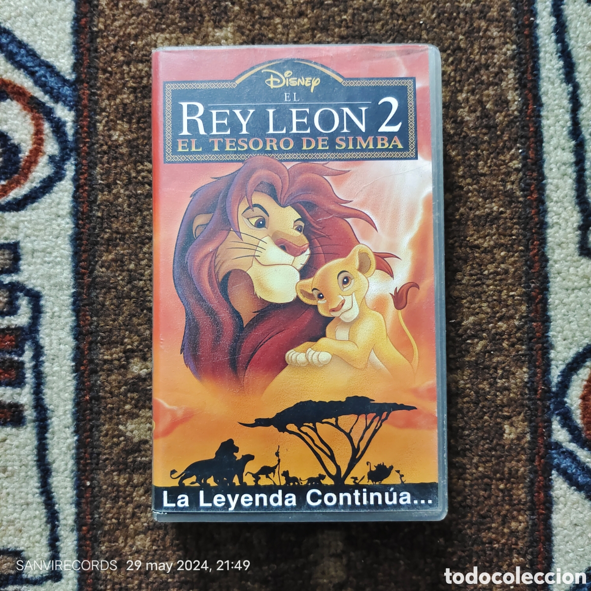 Cine: PEL&Iacute;CULA VHS: EL REY LEON 2, EL TESORO DE SIMBA (WALT DISNEY)