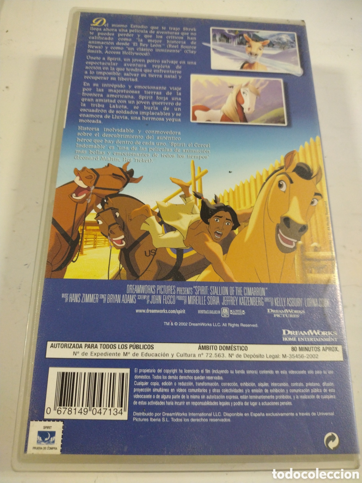Cine: SPIRIT, EL CORCEL INDOMABLE. VHS. - Foto 2