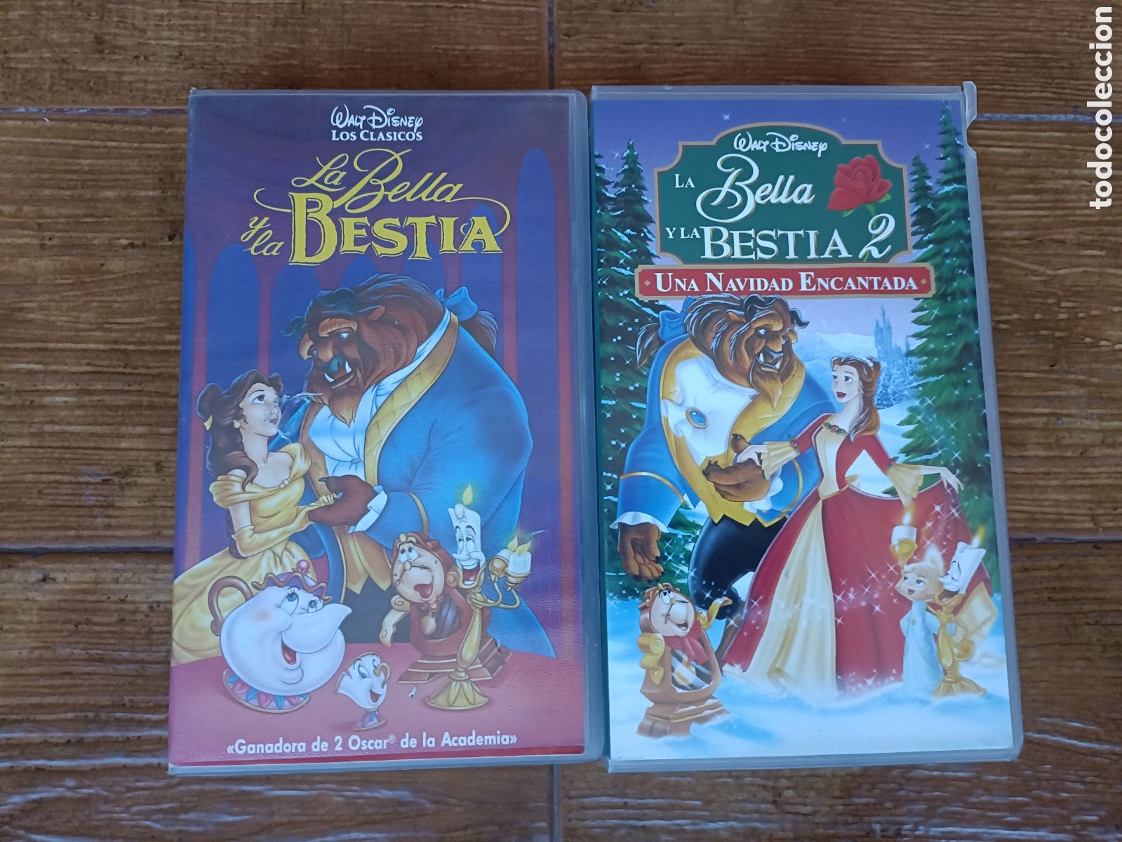 Cinema: 2 VHS La Bella y La Bestia I y II -Disney-