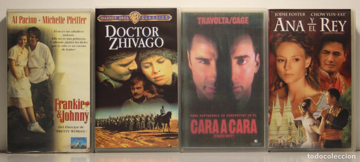Cine: VHS 4 peliculas=frankie&johnny-doctor zhivago-cara a cara-ana y el rey