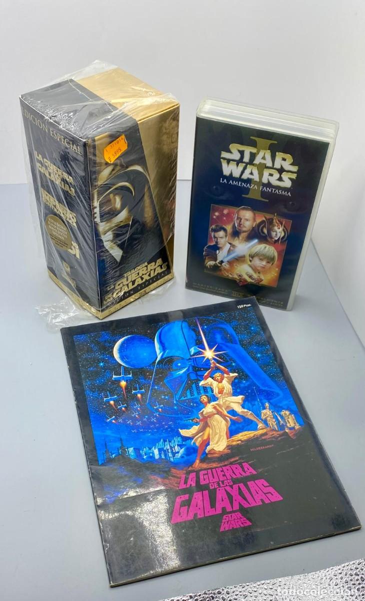 Cine: LA GUERRA DE LAS GALAXIAS.STAR WARS.TRILOGIA VHS + LA AMENAZA FANTASMA+ ALBUM DE LA PELICULA