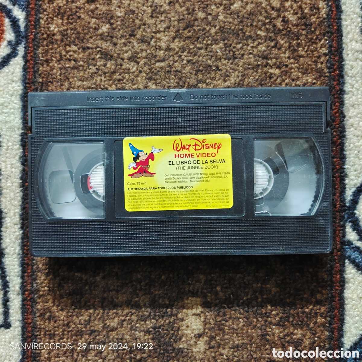 Cine: PEL&Iacute;CULA VHS, CL&Aacute;SICOS DISNEY N&deg; 19: EL LIBRO DE LA SELVA (WALT DISNEY)