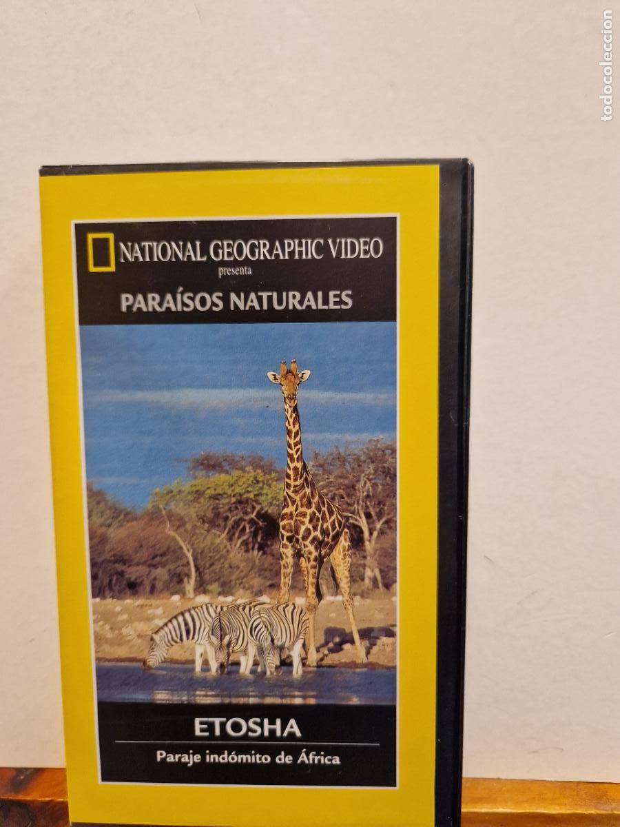 Kino: VHS. NATIONAL GEOGRAPHIC VIDEO. PARA&Iacute;SOS NATURALES. ETOSHA. PARAJE IND&Oacute;MITO DE &Aacute;FRICA