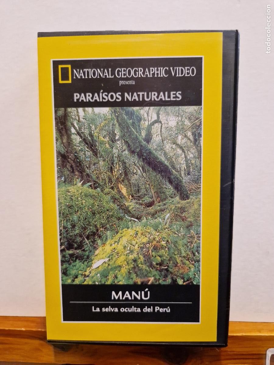 Kino: VHS. NATIONAL GEOGRAPHIC VIDEO. PARA&Iacute;SOS NATURALES. MAN&Uacute;, LA SELVA OCULTA DEL PER&Uacute;