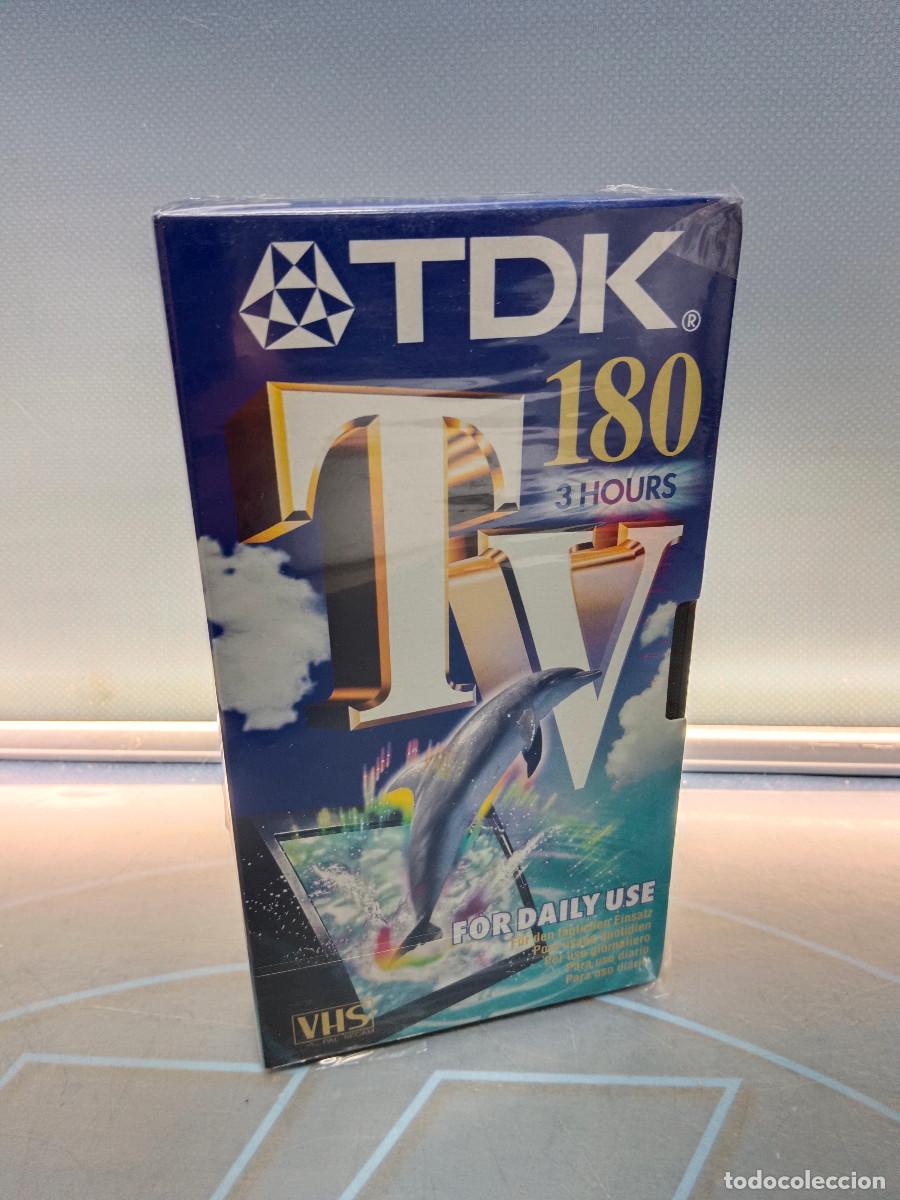 Cine: Cinta virgen VHS de TDK 180 min , NUEVA Y PRECINTADA.