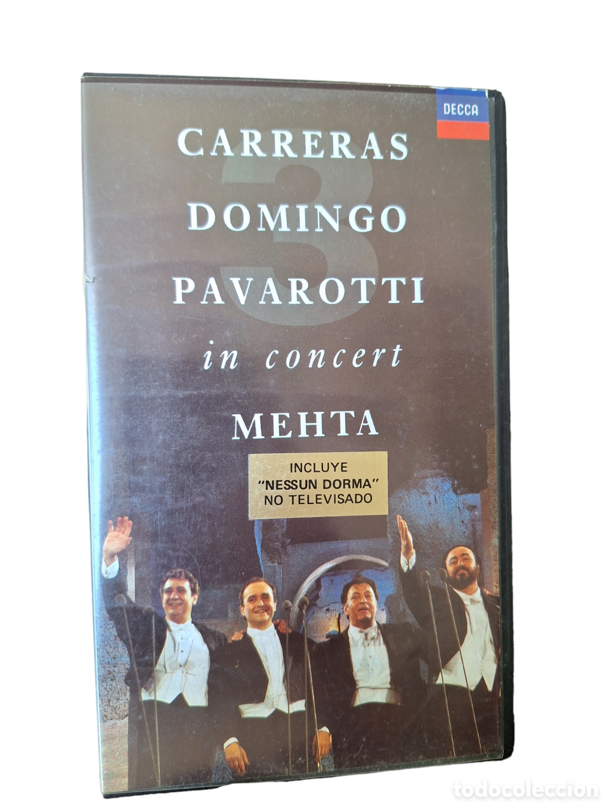 Cine: VHS1902 carreras domingo Pavarotti in concert mehta VHS SEGUNDAMANO