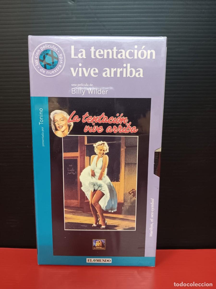 Cine: Antigua pelicula en formato cinta cassette vhs nueva precintada la tentacion vive arriba