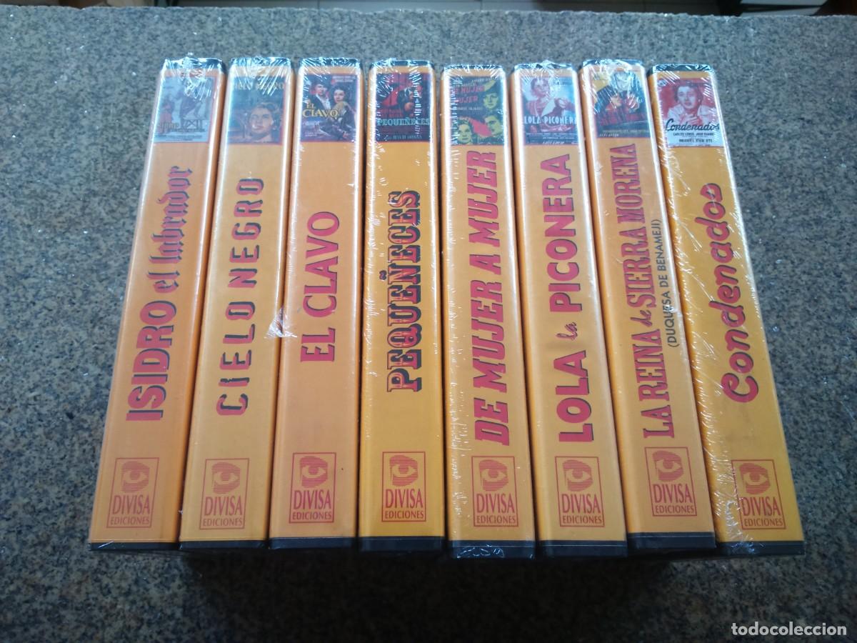 Kino: VHS -- CLASICO ESPA&Ntilde;OL -- 8 PELICULAS -- DIVISA EDICIONES -- NUEVAS --