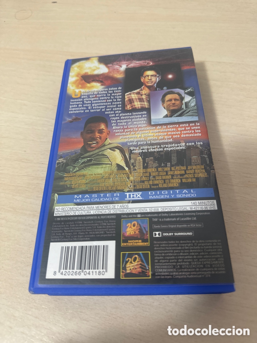 Cine: VHS INDEPENDENCE DAY WILL SMITH - Foto 3
