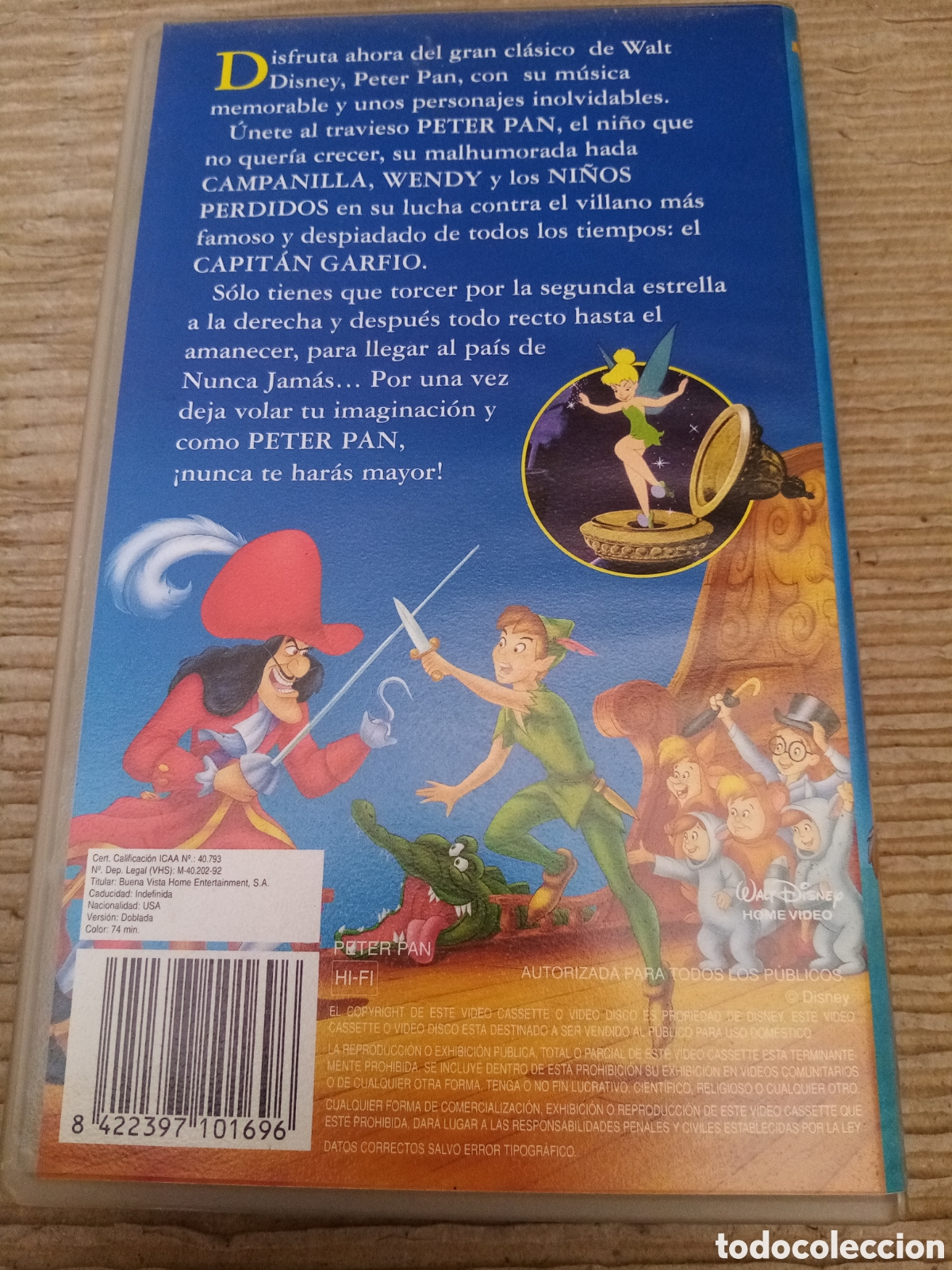 Cine: Peter Pan. Pel&iacute;cula VHS - Foto 3