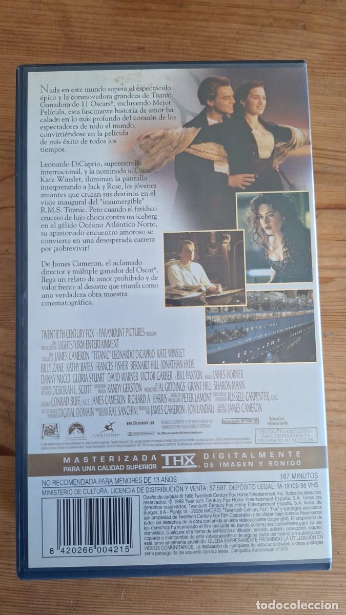 Cine: Titanic ( VHS ) Pel&iacute;cula - Foto 2