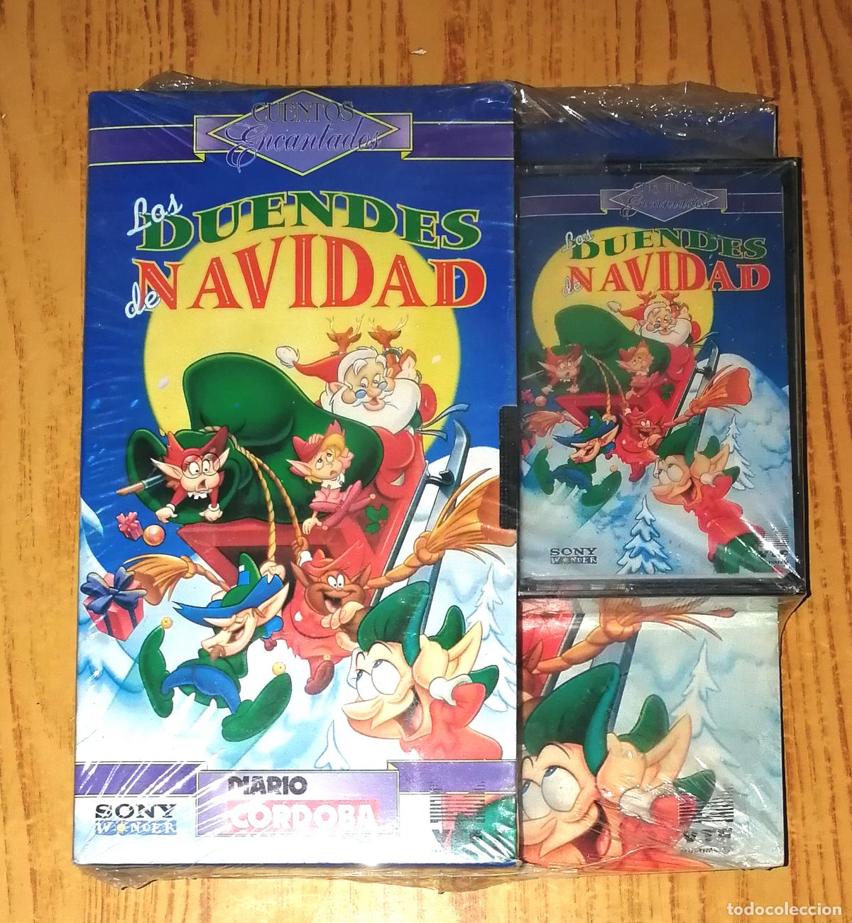 Cin&eacute;ma: VHS. LOS DUENDES DE NAVIDAD (Cuentos Encantados) + CASETE / Diario C&oacute;rdoba. - Sony Wonder : VTF Mult