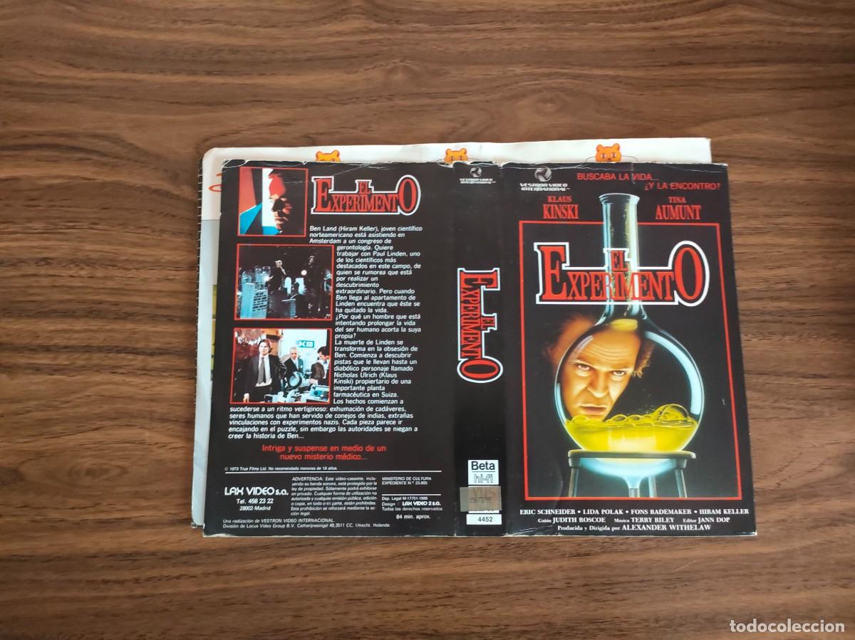 Cine: CARATULA VHS, BETA - EL EXPERIMENTO - Foto 1