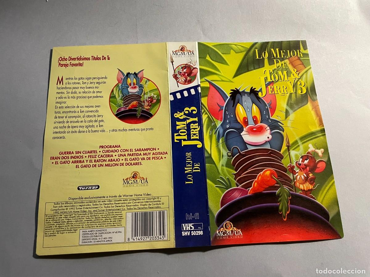 Cine: CAR&Aacute;TULA VHS LO MEJOR DE TOM Y JERRY 3 VENTA M&Iacute;NIMA 2 &euro;