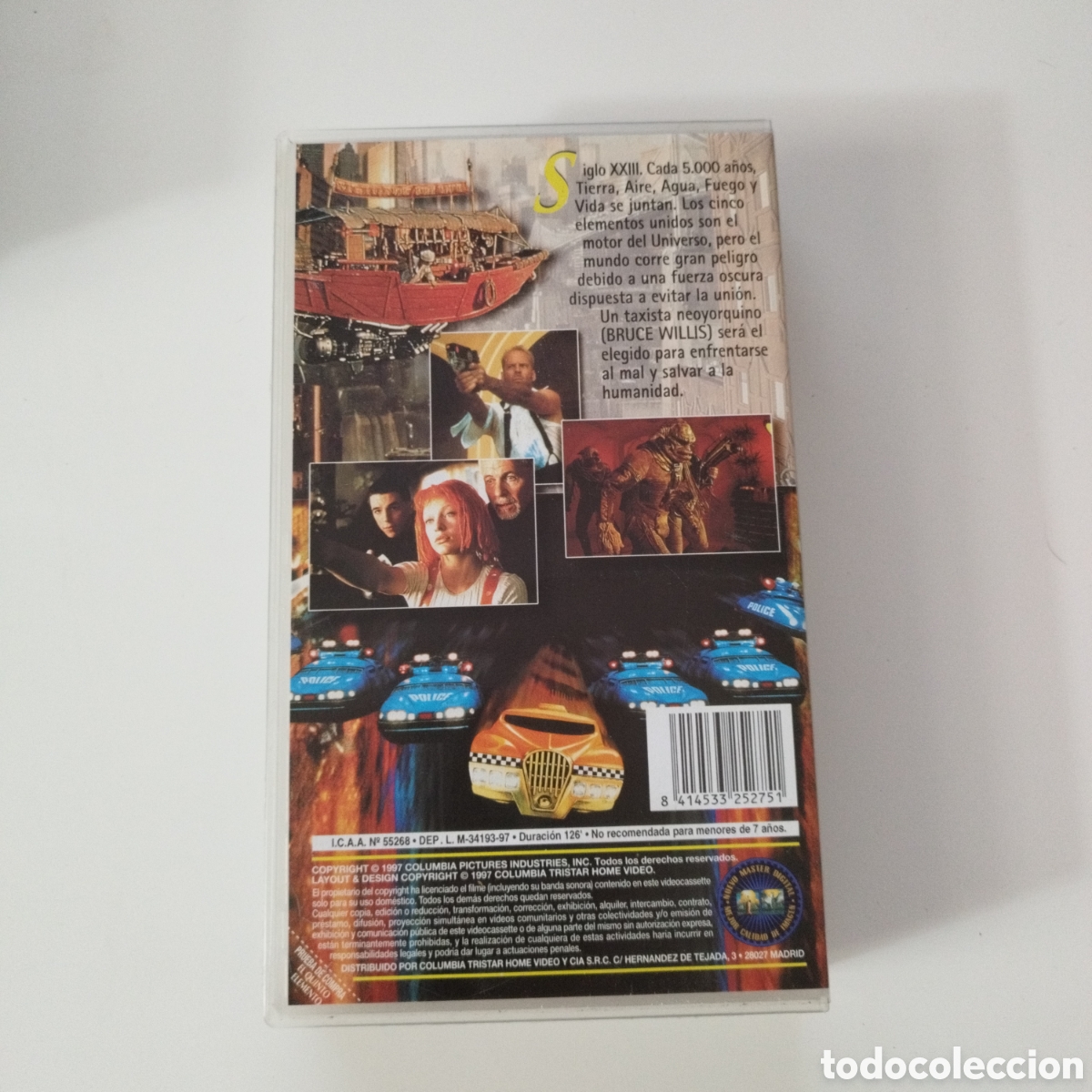 Cine: VHS / EL QUINTO ELEMENTO / BRUCE WILLIS - Foto 2