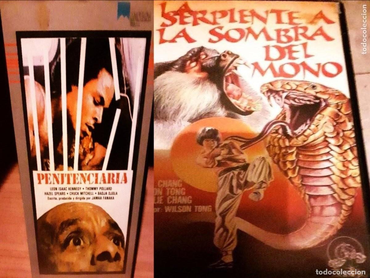 Cine: LA SERPIENTE A LA SOMBRA DEL MONO. PENITENCIARIA. KUNG-FU EL TRIO INVENCIBLE. CINE VHS.