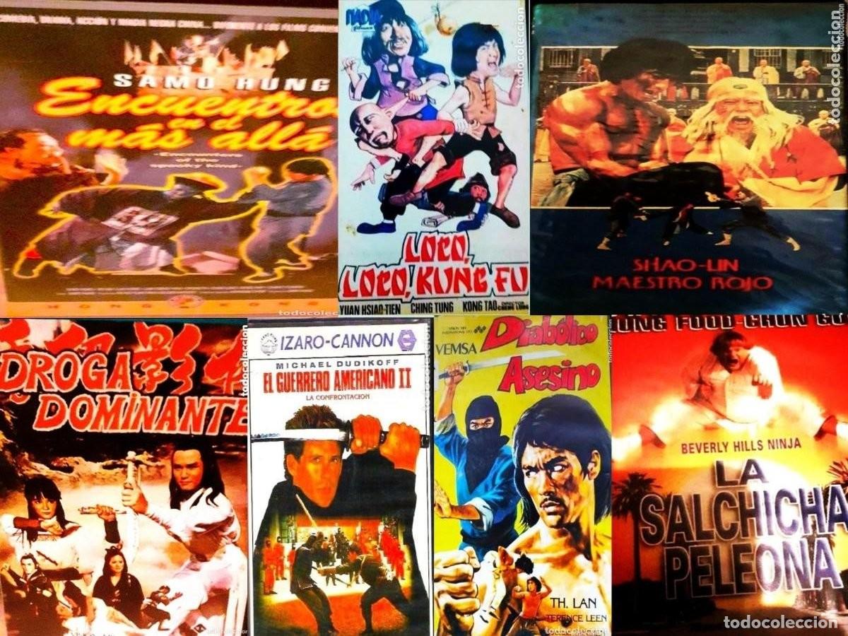 Cine: ENCUENTRO EN EL MAS ALLA. LOCO,LOCO KUNG-FU. SHAOLIN MAESTRO ROJO... CINE VHS.