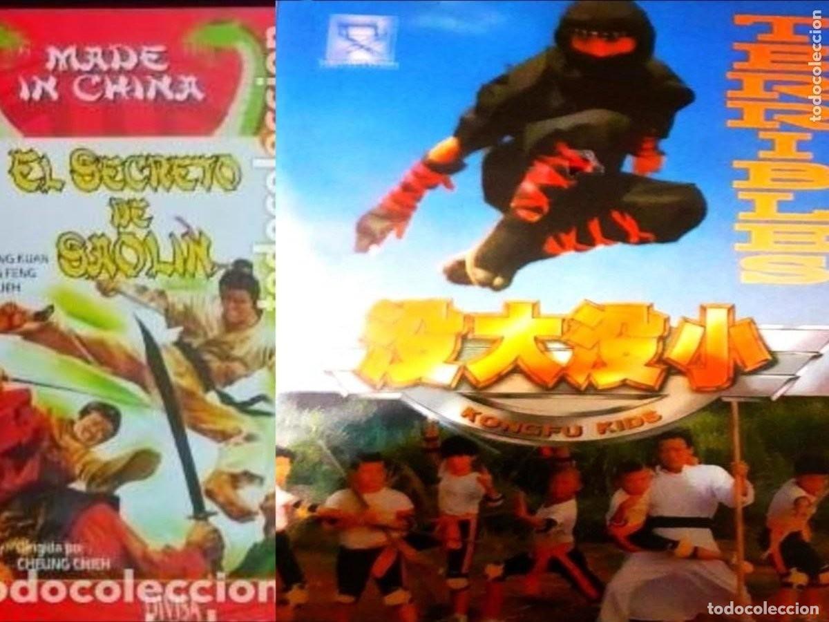 Cine: EL SECRETO DE SHAOLIN. TERRIBLES KUNG-FU KIDS. EL MAESTRO DEL KUNG- FU ATACA... CINE VHS.