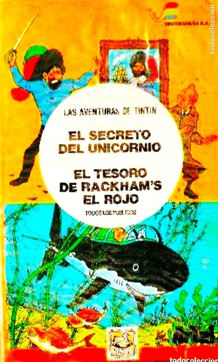 Cine: LAS AVENTURAS DE TINTIN. EN VHS VIDEOESPA&Ntilde;A. VHS.